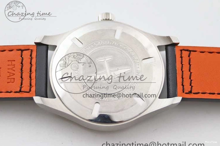 MIROTIME 0506 Vibrant Mark XVIII IW327001 SS M+F 1:1 Best Edition Black Dial on Black Leather Strap A 7055